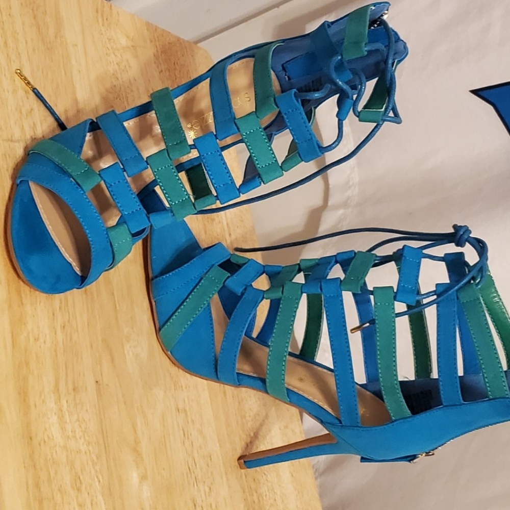 Colorful Caged Heel